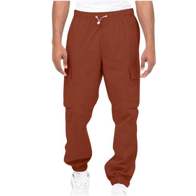 Byxor nya mäns bomull HomeBre Summer Breattable Solid Color Linen Pantalones Fitness and Leisure Street Wear P230529