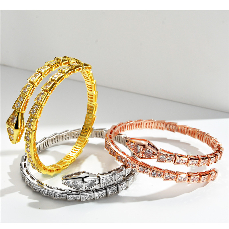 Braccialetto di design braccialetto braccialetto serpente braccialetti d'argento oro uomo donna designer braccialetti classici gioielli matrimonio regalo di compleanno