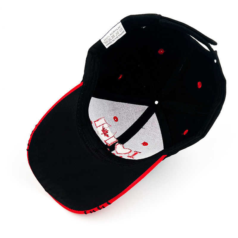 Snapbacks New spring summer black white flag of Canada baseball cap men and women fishing sport Shade G230529