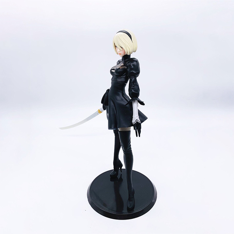 Zabawne zabawki Nier Automata 2B Yorha nr 2 Typ B PVC Figura Japońska figura anime modelu Model zabawek kolekcja lalek Prezent