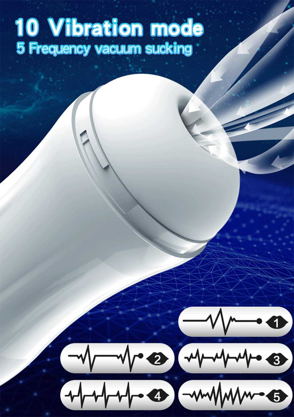 Voice Masturbator Male Masturbators With Strong Powerful Vibrating Sex Toys For Men Masturbation Cup