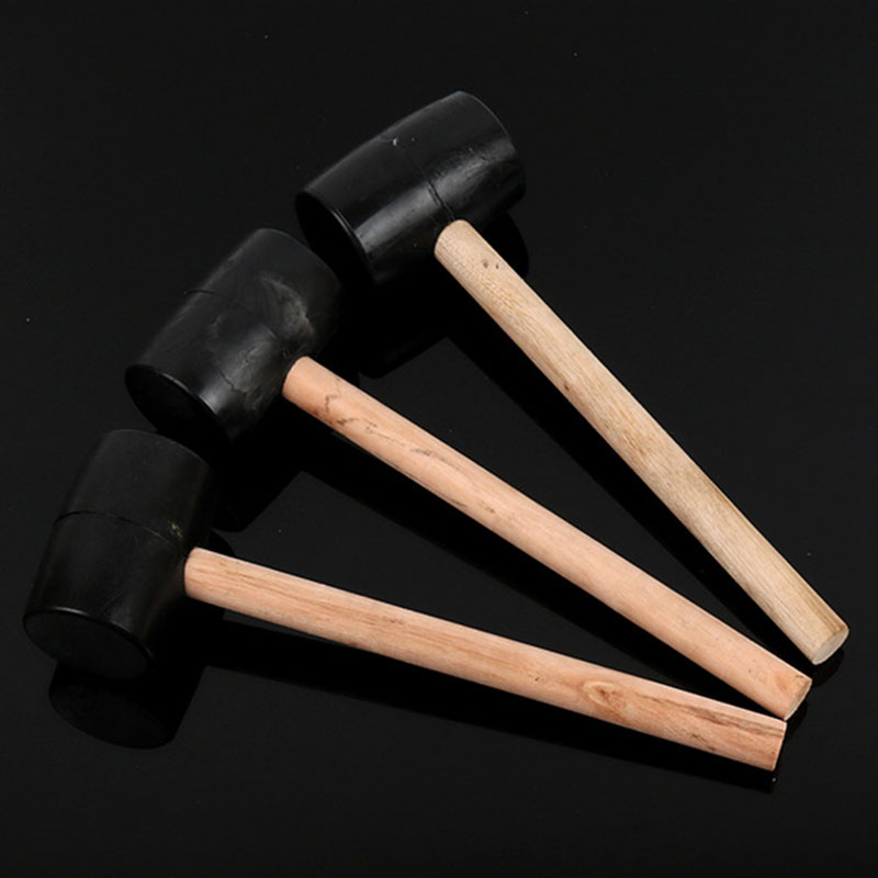 Gummihammer, ergonomischer Holzgriff, Holzbearbeitung, Bau, DIY-Projekte, doppelseitiger Hammer, Gummikopf, W0030