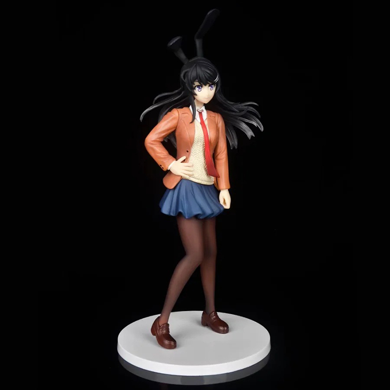 Grappig speelgoed Seishun Buta Yaro Mai Sakurajima Bunny Ver. PVC -actiefiguur anime figuur model speelgoed collectie poppen cadeau