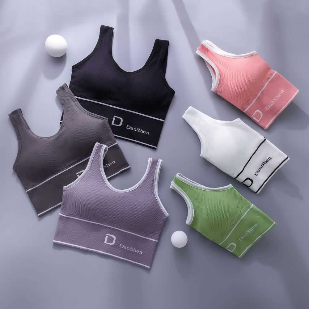 Bras Damen Nahtloser Sport-BH mit tiefem U-förmigem Rücken, atmungsaktiv, Push-up-Fitness-Tube-Top, rückenfrei, Sport-BH ohne Stahlring, J230529