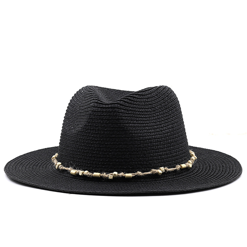 여름 태양 보호 모자 여성 남자 재즈 탑 모자 여자 남자 간단한 밀짚 모자 해변 휴가 그늘 모자 Sunhat Sunhats 2023