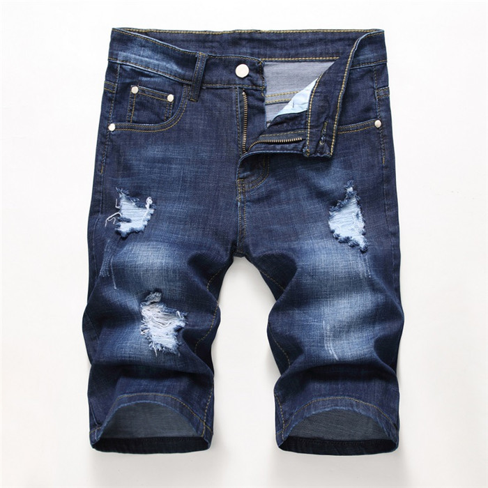 Sommer Denim Shorts Männer Jeans Männer Jean Shorts Bermuda Skate Board Harem Herren Jogger Knöchel Riss Welle 38 40 42