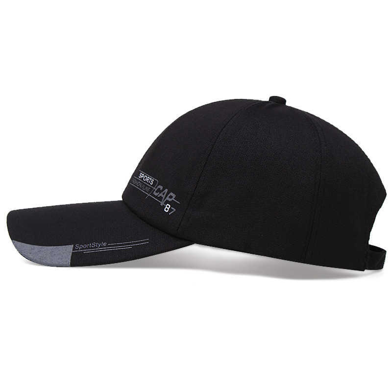 Snapbacks Cotton Hat Hat Long Modyable Men Long Baseball Summer Sports Casual Fishing Cap G230529