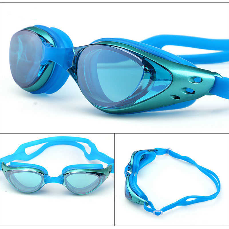 Gözlük yüzmek gözlük miyopi yüzme goggs reçete ft sağ su geçirmez sis anti yüzmek gözlük dalış maskesi yetişkinler için çocuklar AA230530