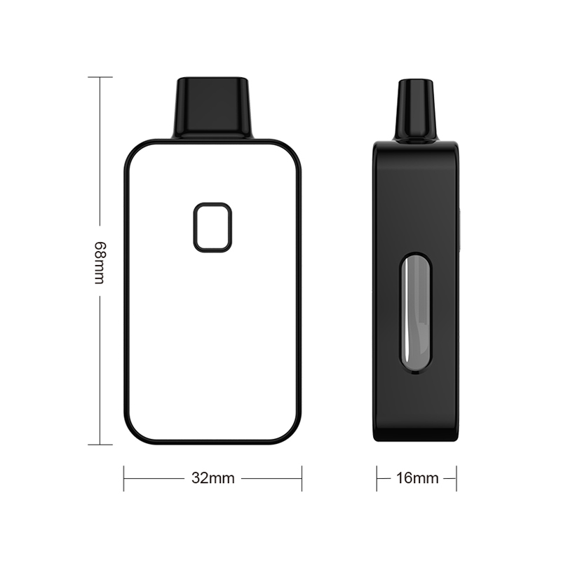 Foaio T3 Penna Vape usa e getta 400mAh Ricaricabile Preriscaldamento Batteria VV 3ml Penna vaporizzatore olio denso in ceramica Pod