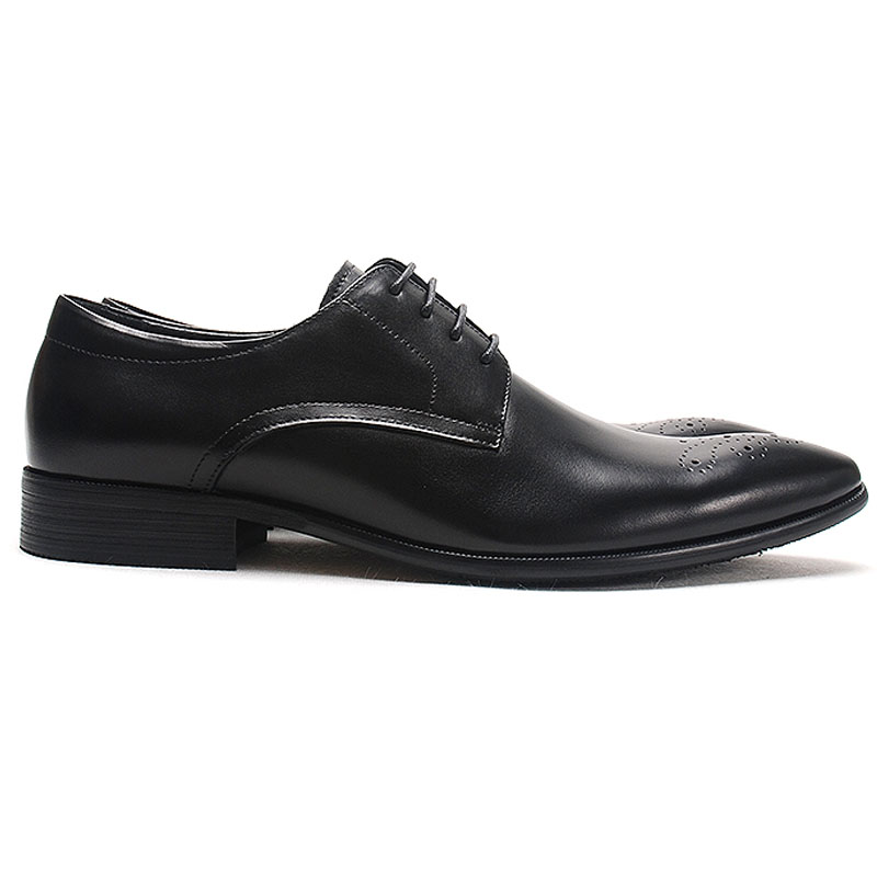 Scarpe eleganti in pelle da uomo alla moda Scarpe da cerimonia da uomo in vera pelle da sposa Scarpe oxford in pelle a punta marrone nero con lacci Uomo