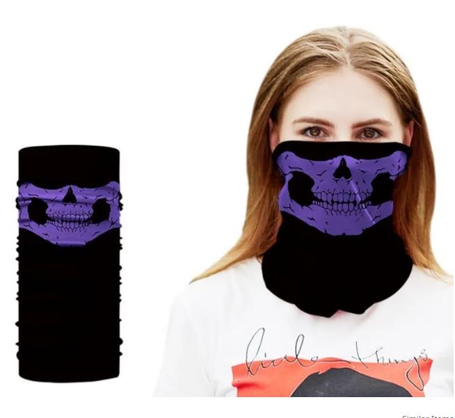 New Skull Face Mask Outdoor Sports Ski Bike Motorcycle Scarves Bandana Neck Halloween Party Cosplay Full Face Masks