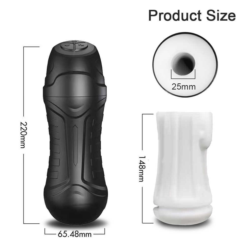 Massager Automatisk manlig onanator vibration avsugning sugande maskin silikon vagina onani cup vuxen varor för män