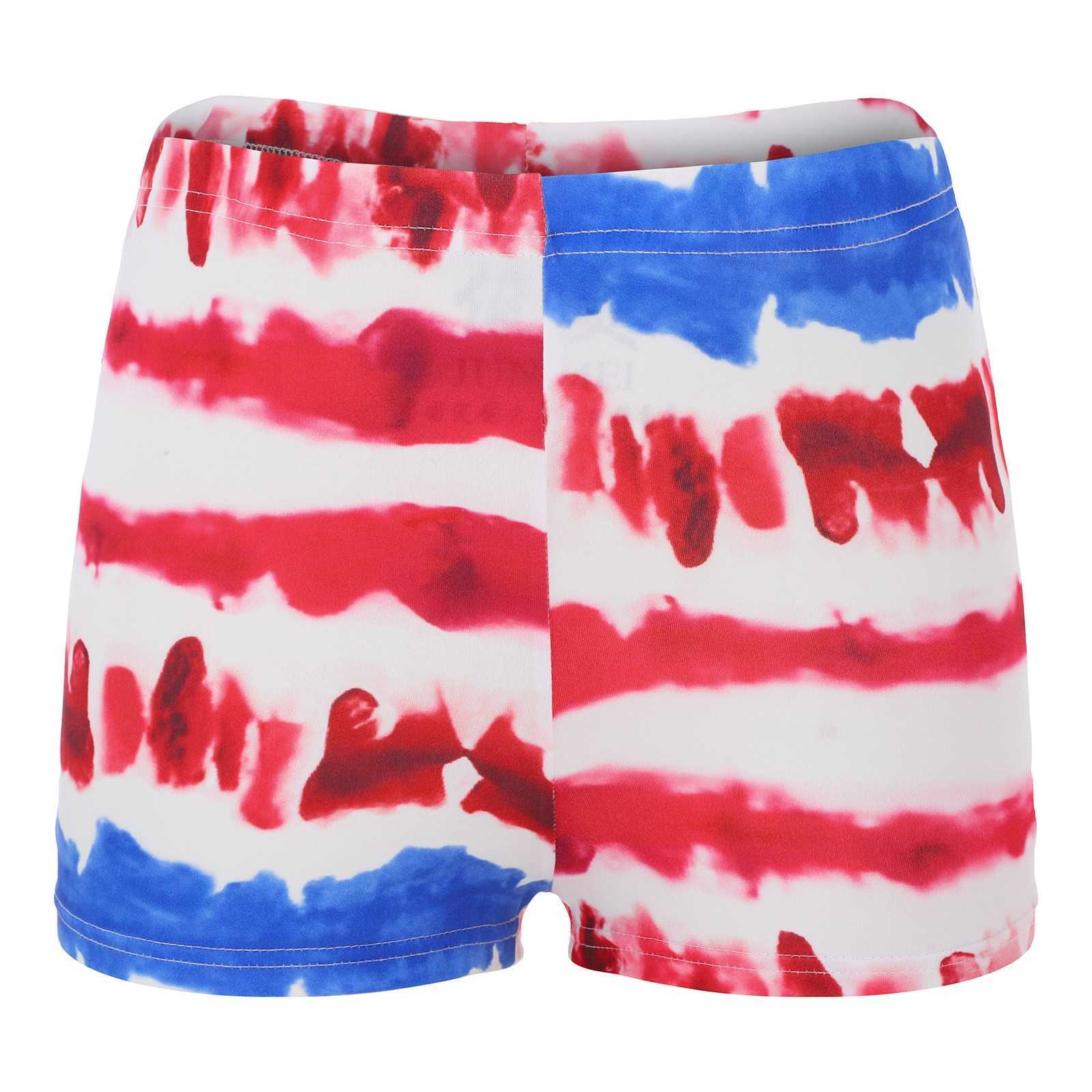 Kvinnors shorts Summer Women's Bicycle Casual Tie Dye Printed Sports Shorts High midja korta gatukläder P230530