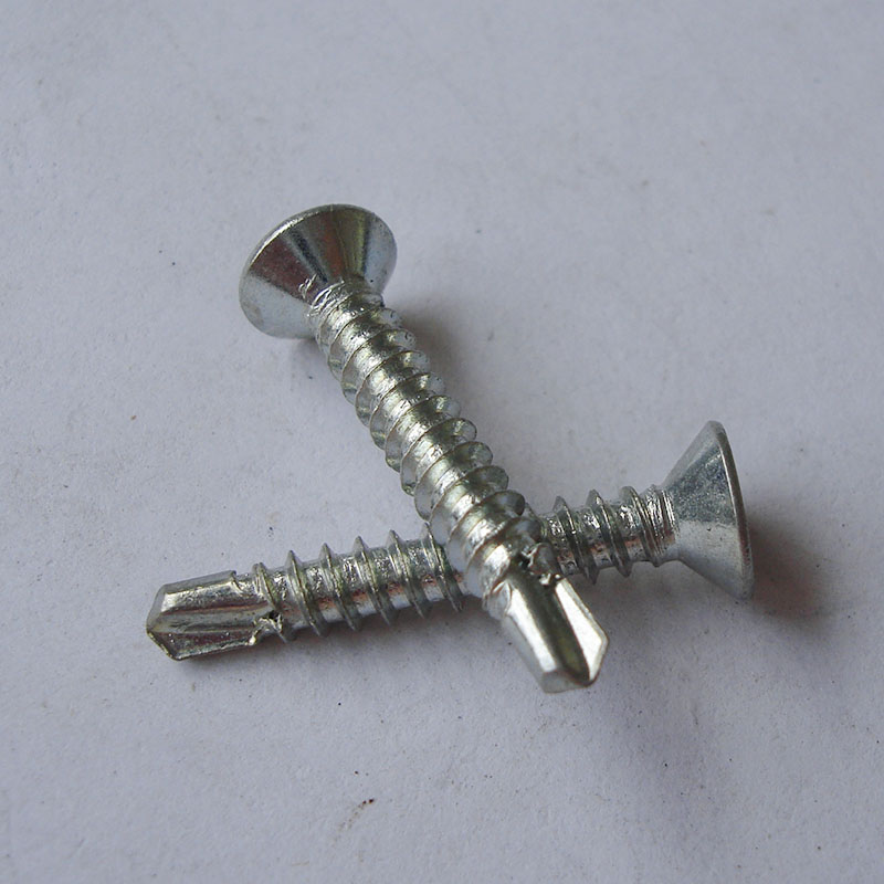 Multi specification, high-quality and affordable galvanized countersunk head drill tail screws
