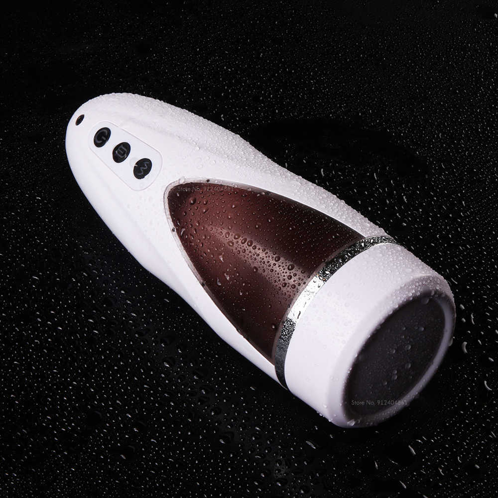 Männlicher automatischer Zungenleck-Masturbationsbecher, 3D-Real-Vagina-Textur, 10 Vibrationsmodi, Maschine für Männer