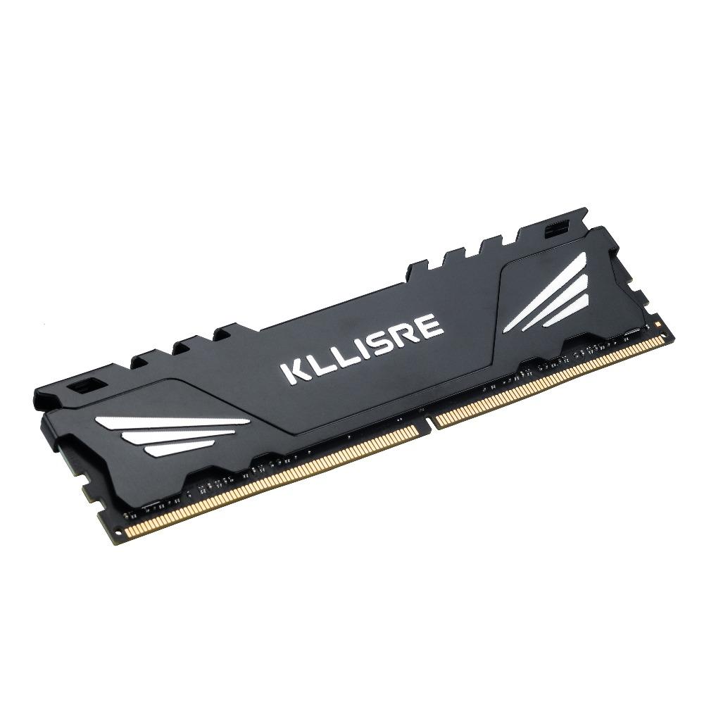 Rams Kllisre DDR3 DDR4 4GB 8GB 16GB Memoria RAM 1333 1600 1866 2400 2666 3200 Destino desktop di memoria con dissipatore di calore