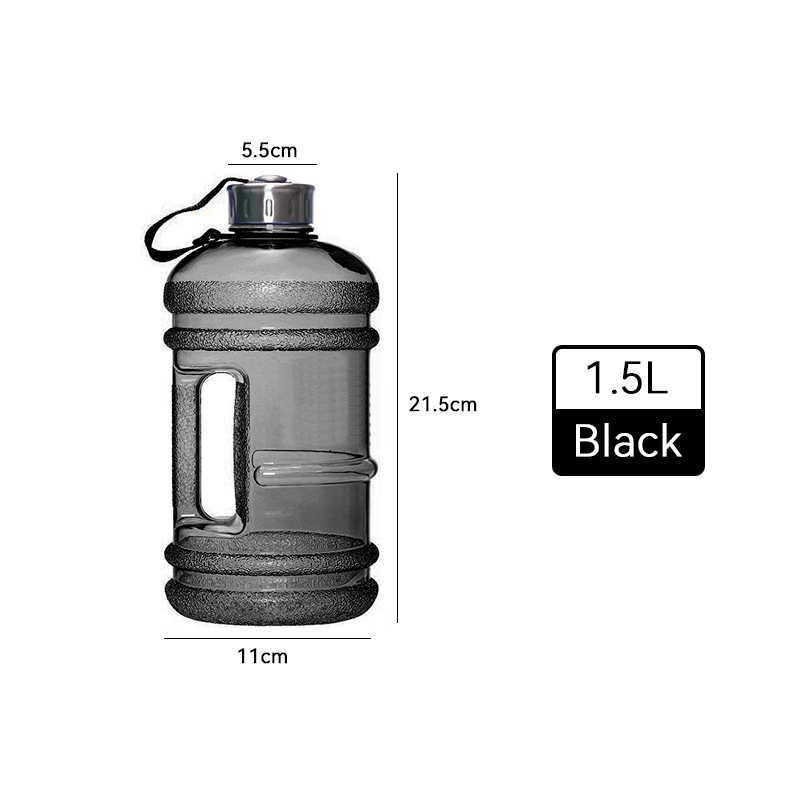 bouteille d'eau 0.65L / 1.5L / 2.2L Capacité Grote Water Fles Eiwit Shaker Sports Waterkoker Fietsen Fitness Training Camping Boisson P230530