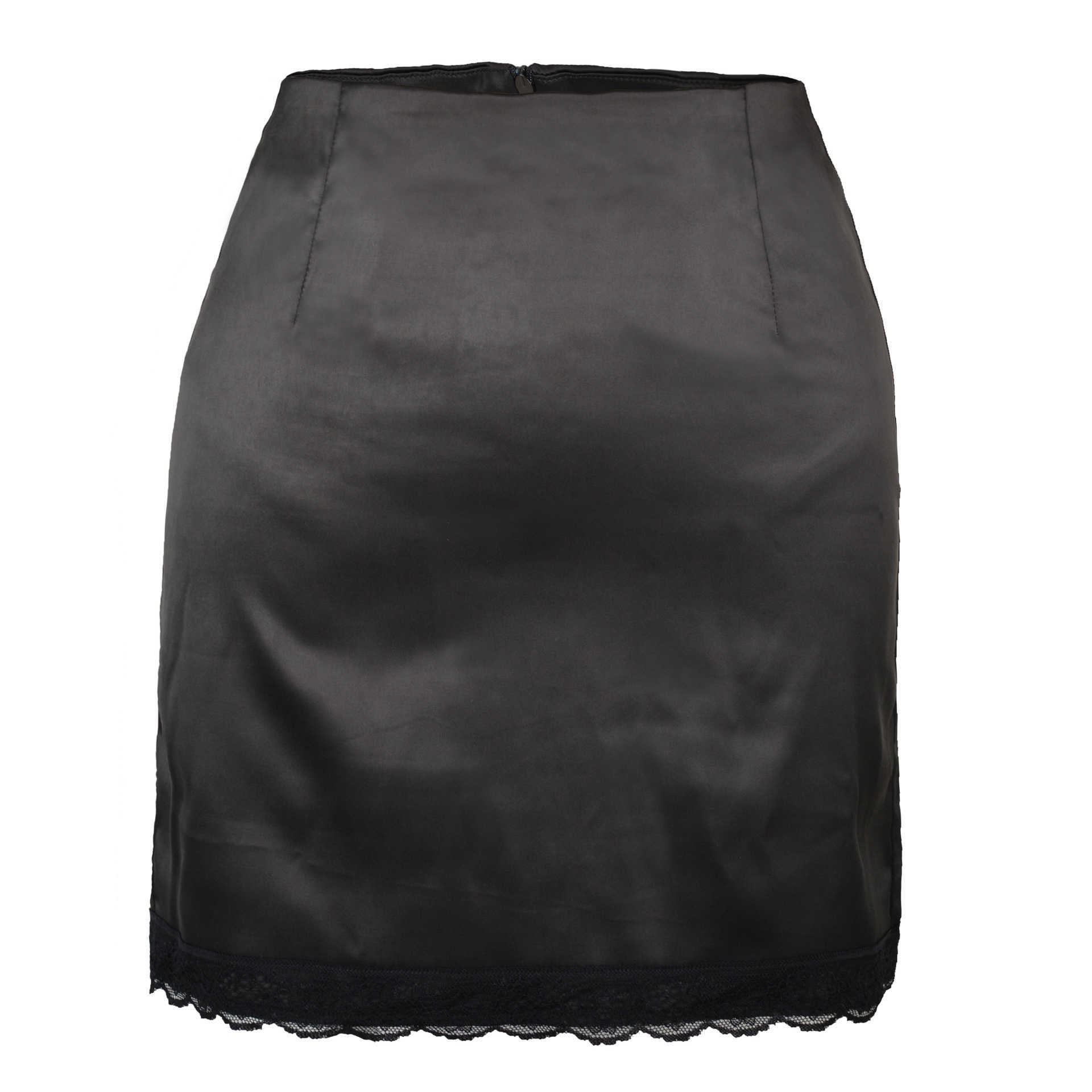 EUSHEY Skirts 2022 New Summer High Waist Satin Sexy Street Clothing Lace Bodycon Mini Leather Women's Club Set P230529