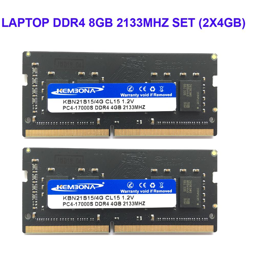 Rams Kembona Laptop DDR4 8GBキット（2x4GB）RAMメモリ2133MHz 2666MHzメモリ260pin Sodimm RAMスティック送料無料