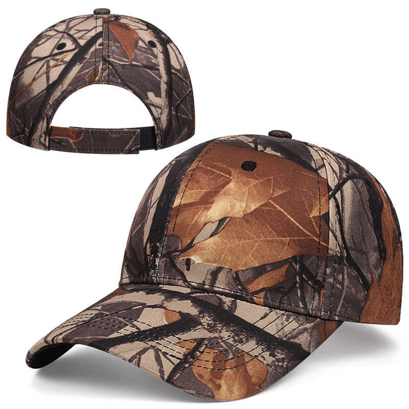 Snapbacks Nueva selva camuflaje algodón gorra de béisbol de los hombres deportes al aire libre camping montaña visera sol verano mujer sombrero G230529