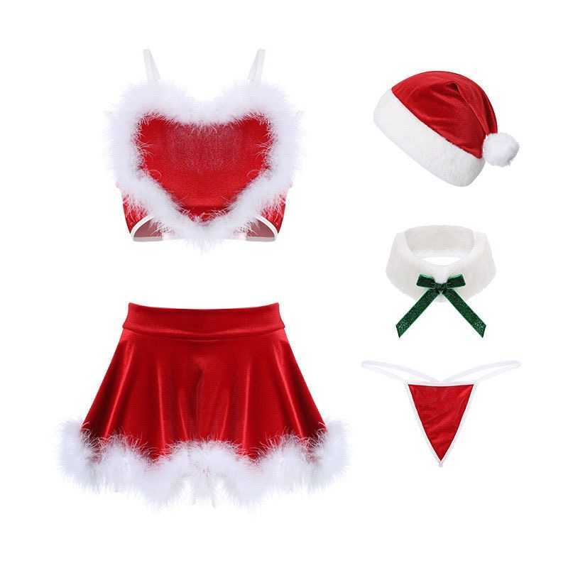 50% OFF Ribbon Factory Store Sweet Love Three Points Velvet Red Christmas Unity Pure Desire Costume d'automne et d'hiver