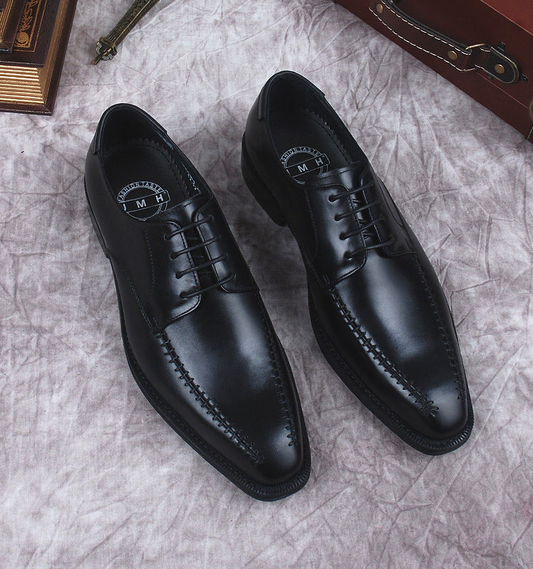 Schwarz Braune Herren-Kleidschuhe aus echtem Leder mit Schnürung, spitze Zehen, Brogue-Oxford-Büro, Business, Hochzeit, formelle Anzugschuhe für Männer