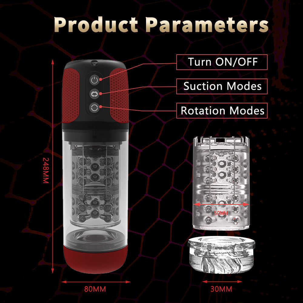 Automatische mannelijke masturbatiebeker Volledig waterdicht met roterende vacuümzuigmodi Echte vagina Volwassene voor mannen Unimat