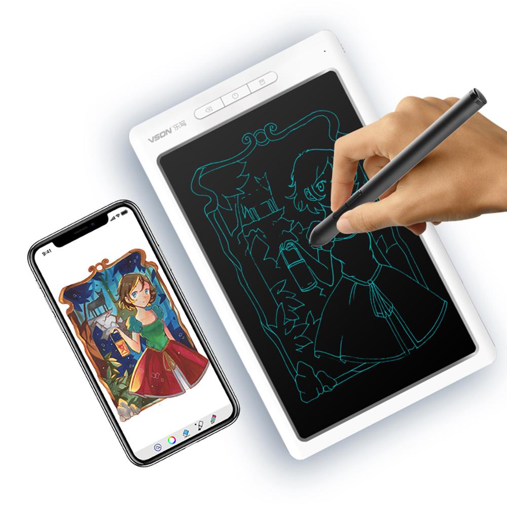 Tablets vson slimme grafische tablet digitale tekening tablet 8192 niveaus drukgevoeligheid synchrone note transmissie grafische tablet