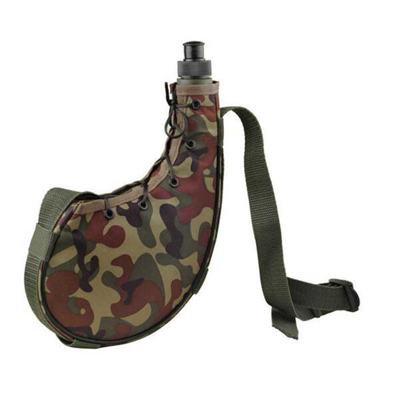 garrafa de água 750ml ao ar livre garrafa de água esportes camuflagem exército beber viagem acampamento mastro corrida escalada pesca P230530