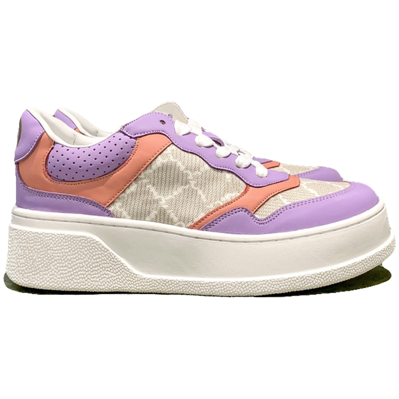 Chaussures de sport pour femmes Luxurys Designer Chaussures de skate Chaussures de sport pour hommes de haute qualité Plate-forme à rayures rouges et vertes Chaussures de plein air à rayures brodées en cuir pour hommes