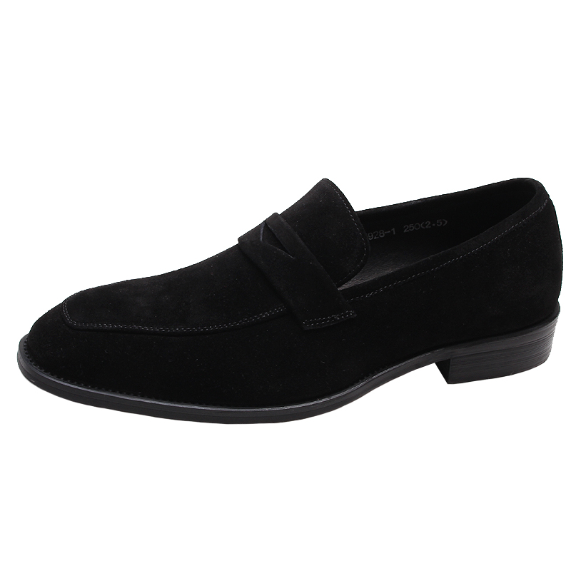 Mocasines de gamuza para hombre de otoño y verano para boda, fiesta, baile, negro, marrón, cuero genuino, zapatos de vestir para hombre, zapatos informales de negocios