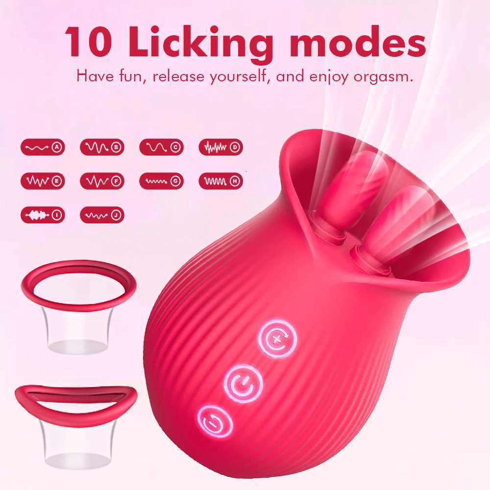 Massager Clitoral Stimulation 3 in Rose Sucking Nipples Clit Licking Vaginal Vibration Massage Adult Female Masturbation Orgasm