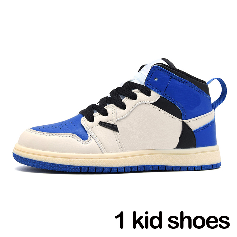 Säuglinge Jumpman 1 Kinder Basketballschuhe 1s Kleinkind Kiefern Green Game Royal Obsidian Chicago Züchtete Sport-Turnschuhe mehrfarbige Krawatten-Dye-Outdoor-Größe 26-35