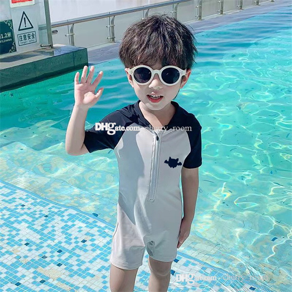 baby boys girls cartoon one-piece Swimsuit Cute cat ears printed kids hooded swim summer swimming kids SPA beach swimwear B413