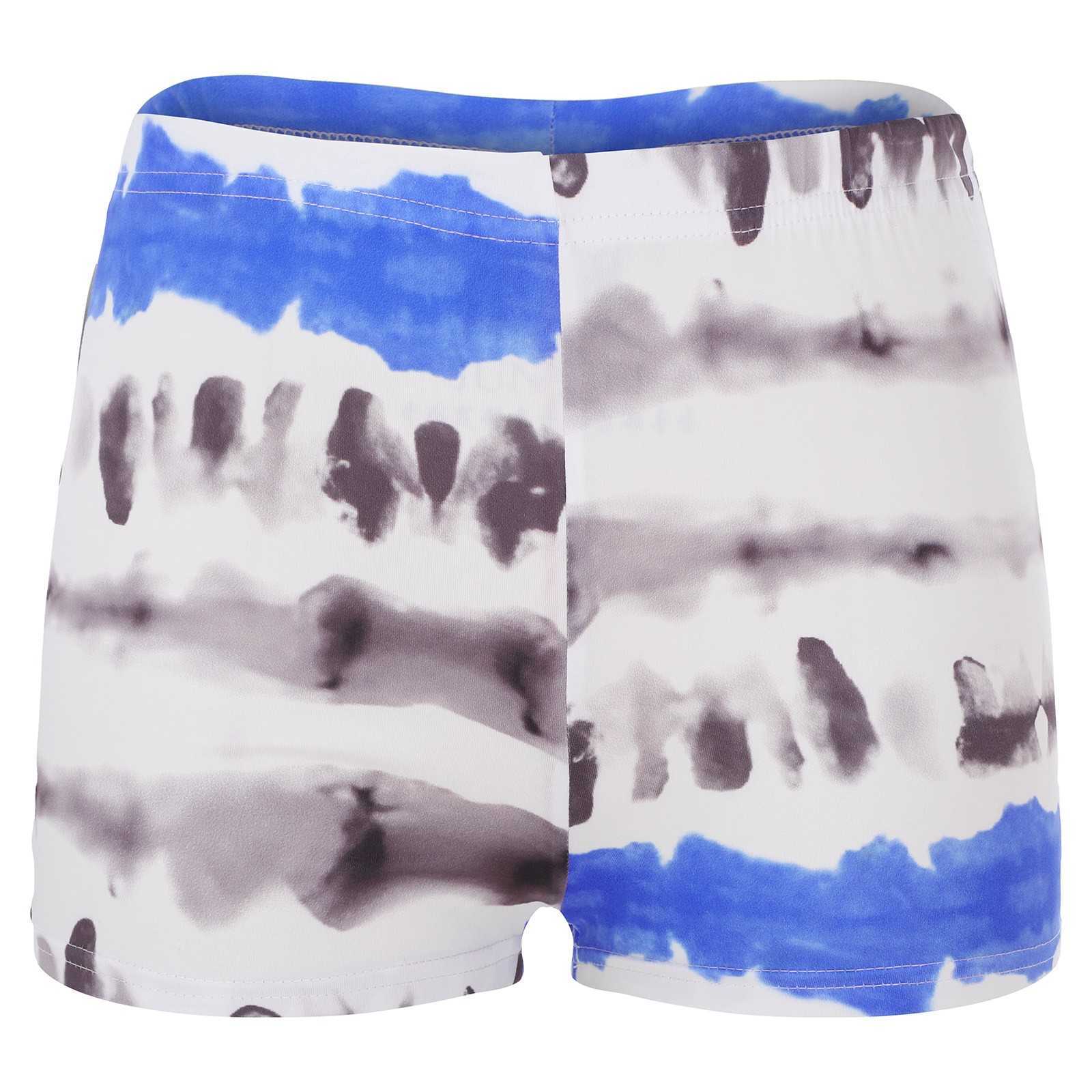 Kvinnors shorts Summer Women's Bicycle Casual Tie Dye Printed Sports Shorts High midja korta gatukläder P230530