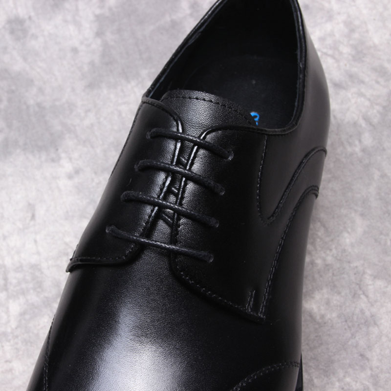 Ny Bourgogne Black Mens äkta läderskor Business Dress Elegant Gentleman Oxford Shoes Simple British Style Wedding Shoes