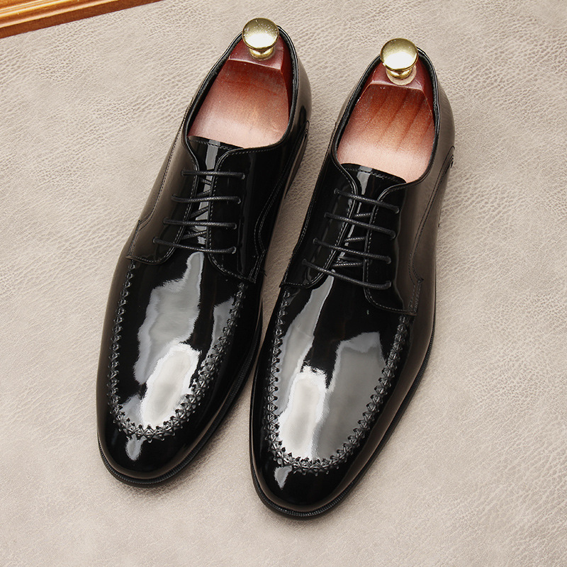 Formal Shoes For Men Shoes Genuine Leather Dress Man Shoe Black Wine Red Wedding Business Lace Up Mens oxford Designer Shoe