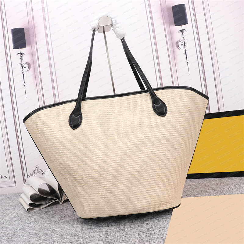 Bolsas de grife de luxo bolsa de praia moda feminina Hnadbags de alta qualidade bolsa de palha mamãe bolsas de compras 2 pçs/conjunto bolsa de mão bolsa de tecido feminina bolsa de bolsa com bolsa de moedas