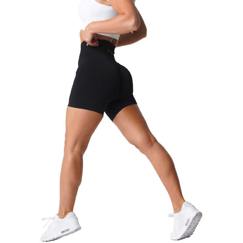 Damesbroeken capris nvgtn spandex solide naadloze shorts vrouwen zachte training panty's fitness outfits broek sportschool slijtage j230529