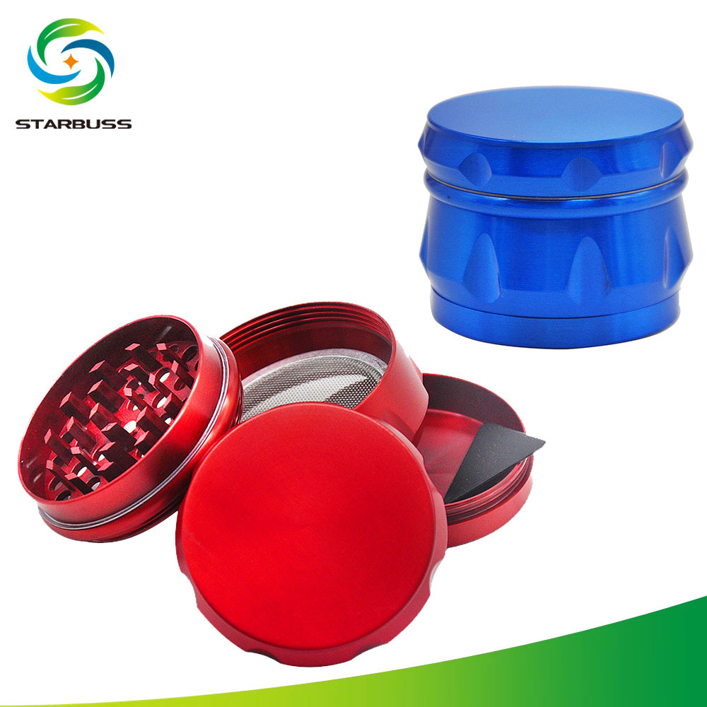 Smoking Pipes Zinc alloy material, diameter 40mm53mm, four layers of metal smoke grinder