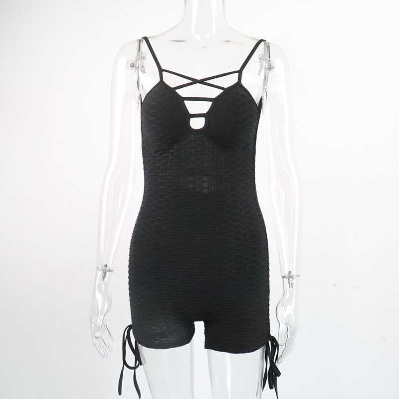 Kadın Tulumları Aracılar Vamos Todos 21 Yaz Katı Bodysuits Hollowout Kısa Taytlar 3D Baskı Mahsul Tank Seksi Kadın Kıyafetleri Fitness Vücut Spor Giyim T230531