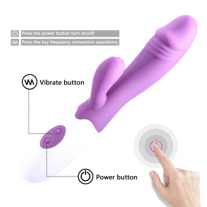 30 Speed Female Masturbator g Spot Vibrator for Couples Dildo Rabbit Vaginal Clitoral Women