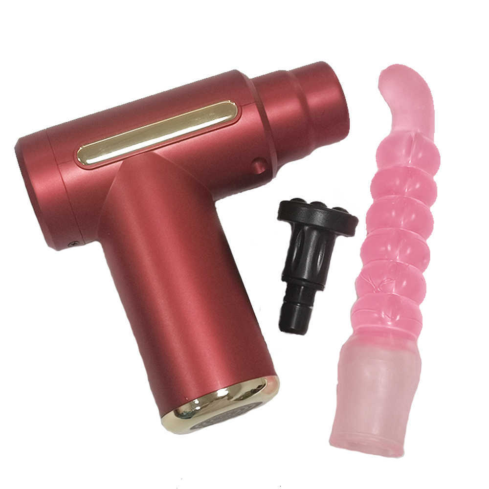 Massager Machine Accessoires Fascia Massage Gun Adapter Clitoris Stimuleren Anale Telescopische Vibrator Vrouwelijke Masturbator Volwassene