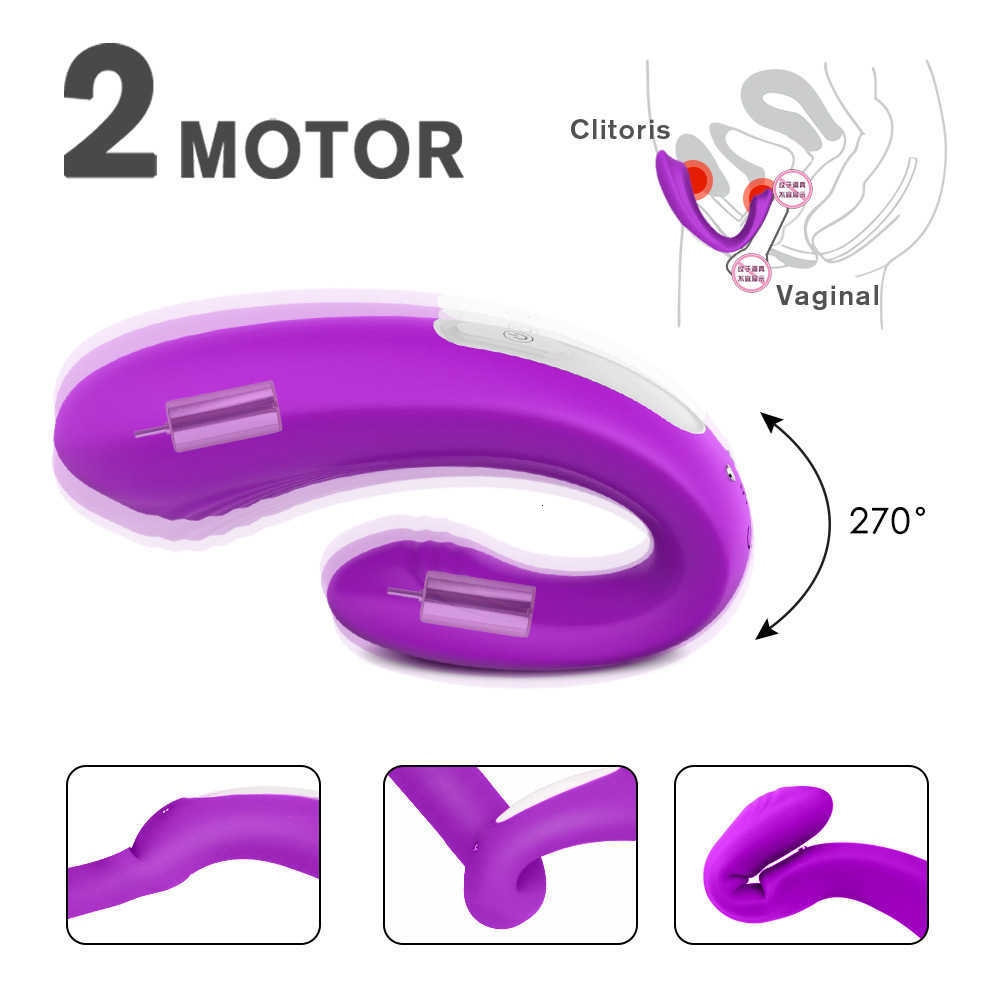 اللاسلكي المثيرة نحن نشارك أجواء التحكم عن بُعد U شكل دسار هزاز G Spot Clitoris Animulator Compoves Adult for Woman