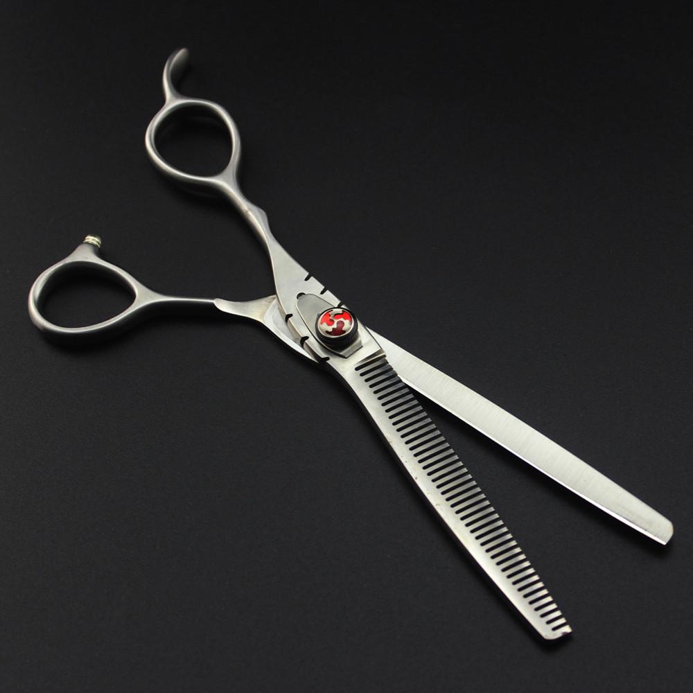 Narzędzia Profesjonalne JP 440C 7 cali lewe ręce matowe nożyczki do cięcia włosów fryzury narzędzia do przerzedzania fryzjerskich nożyczki fryzjer