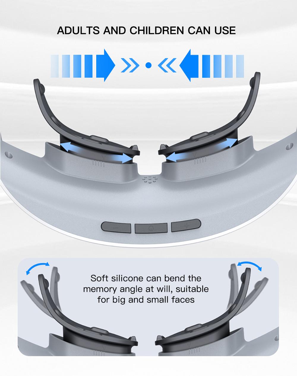 Optique de relaxation masseur oculaire 3D EMS acupression Vision récupération dispositif d'entraînement enfant restauration myopie lunettes lumière verte Protection des yeux
