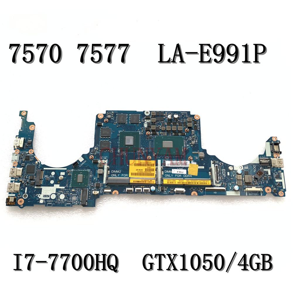 Carte mère nouveau pour Dell Inspiron 15 Gaming 7577 7570 ordinateur portable Motherboard I77700HQ GTX1050 4GB CKA50 LAE991P CN00JJH7 0JJH7 Boîte principale