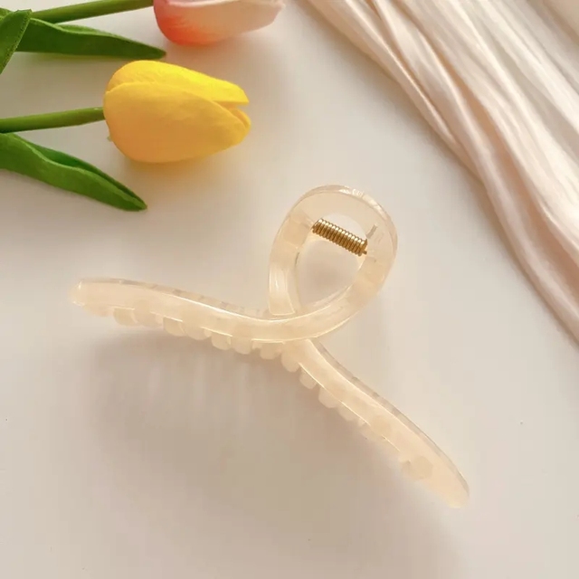 Clip artigli capelli in plastica cava con croce in gelatina trasparente di nuova moda coreana oversize da 13 cm accessori capelli ragazze da donna