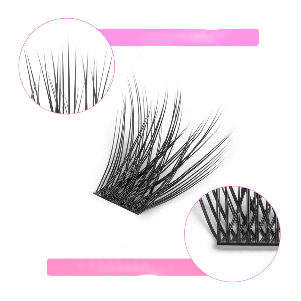 DIY Eyelash Extension Clusters Lashes Mixed Individual Lashes Clusters Extensions Natural Look 3D Effect Black Individual False Eyelashes 