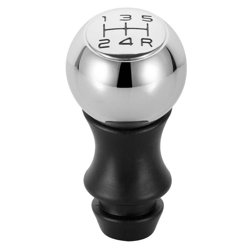 Stainless Steel Gear Shift Knob Chrome Head Lever Adapter Manual 5-Speed Manual Transmission VTS Sports HandballFit for Peugeot 106 206 207 306 307 407 408 508 807